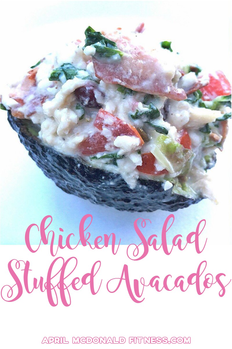 Chicken Salad Stuffed Avacados--21 Day Fix Approved!