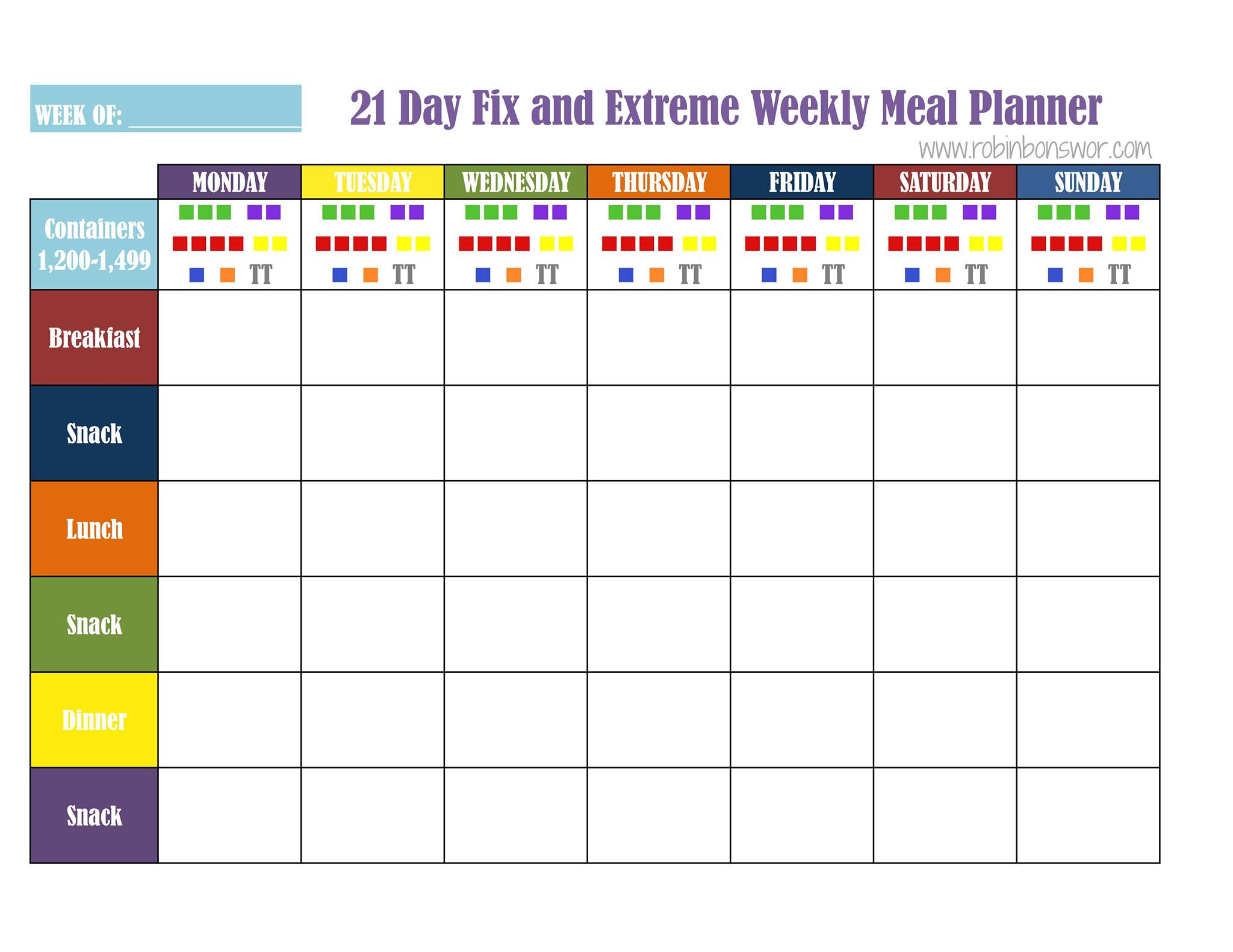 How to meal plan for the 21 Day Fix