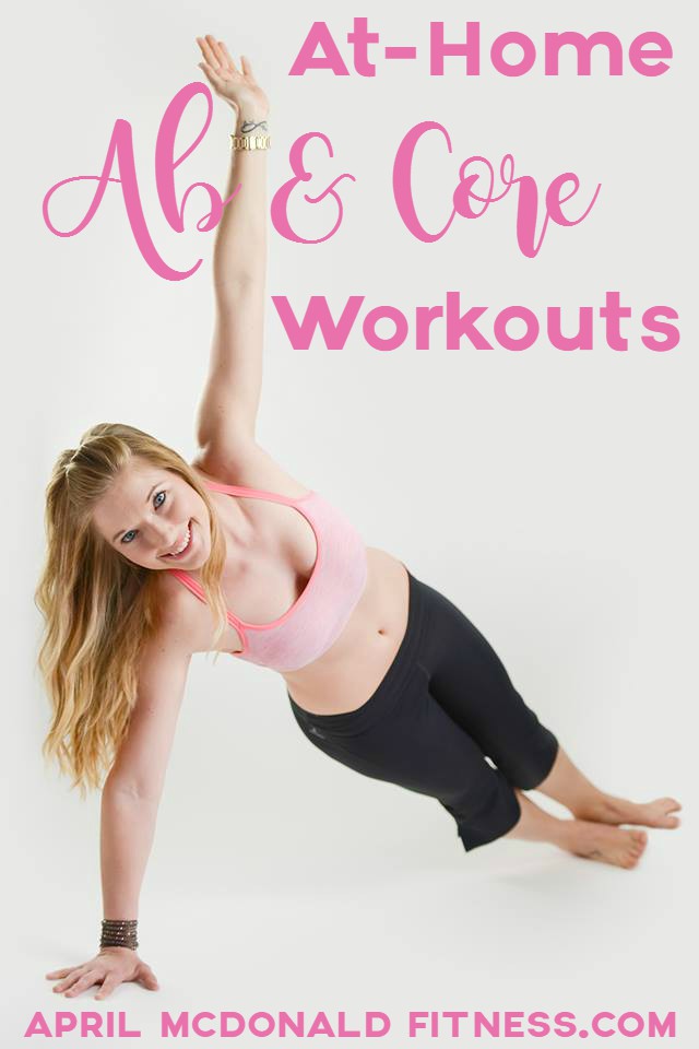 At-home ab and core workouts. How-to videos included!